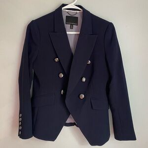 Banana Republic Navy Preppy Military Business Blazer